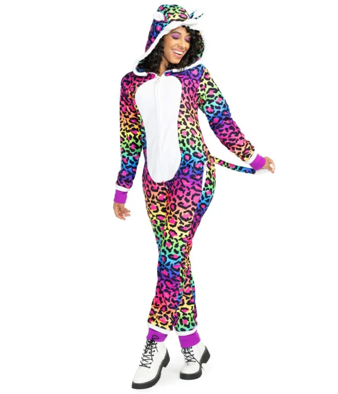 Women's 90's Leopard Costume made by Tipsy Elves