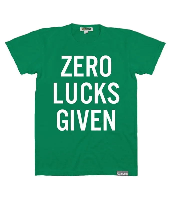 Men's Zero Lucks Given Tee made by Tipsy Elves