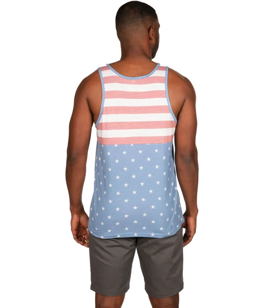 Men's Faded Flag Tank Top sold by Tipsy Elves product image thumbnail 3