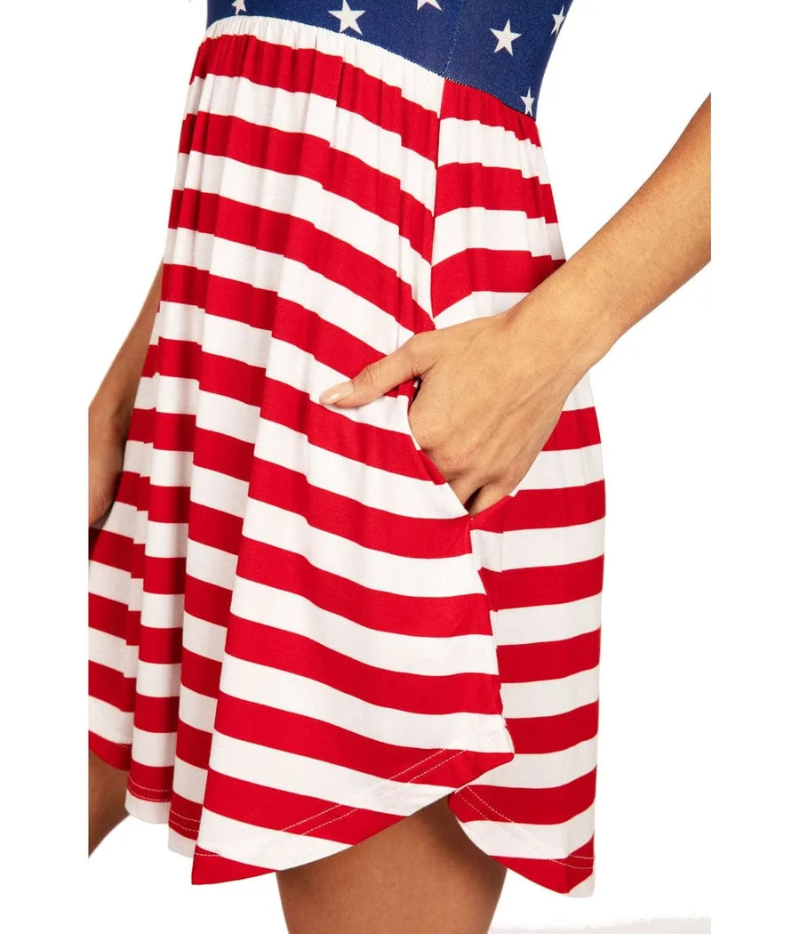 American Flag Sundress sold by Tipsy Elves product image thumbnail 4