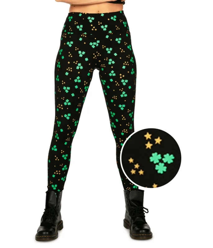 Metallic Cluster High Waisted Leggings made by Tipsy Elves