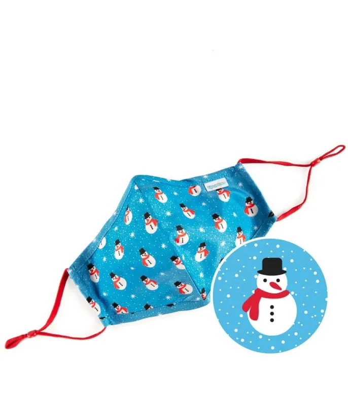 Snowman is an Island Face Mask made by Tipsy Elves