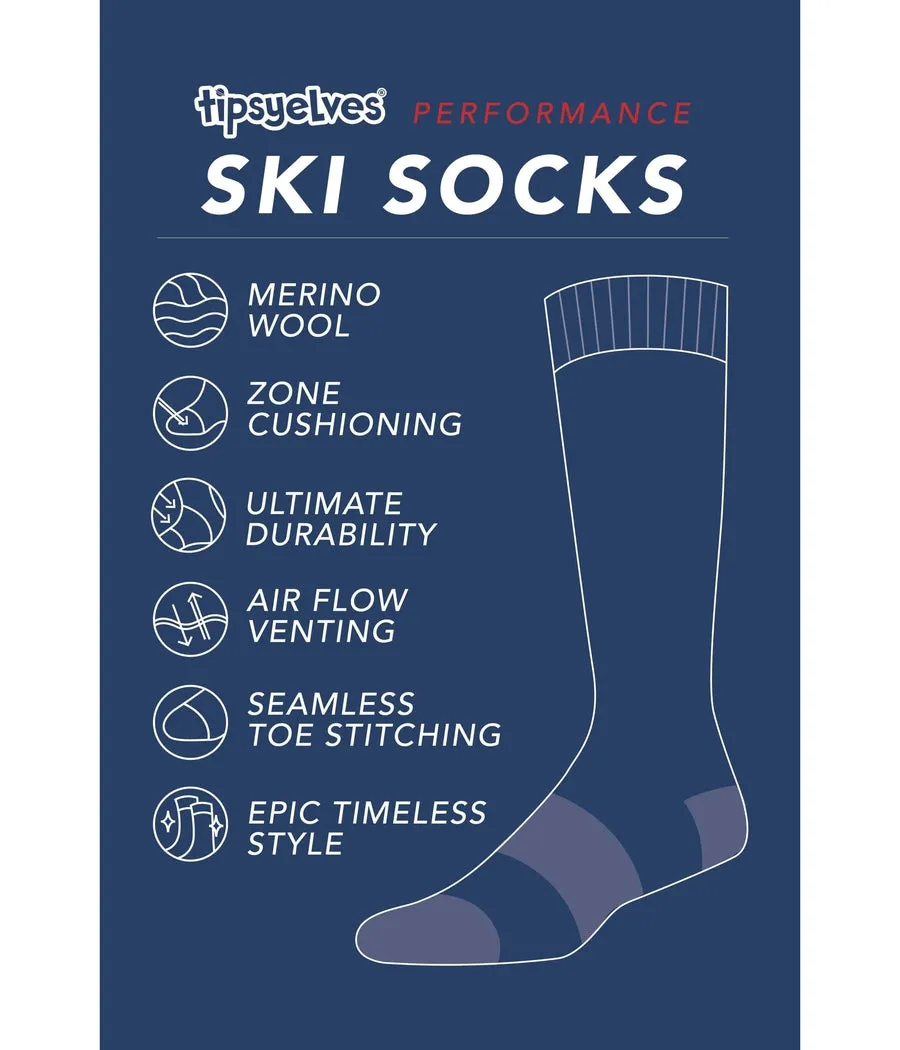 Men's Sunset Slopes Performance Ski Socks (Fits Sizes 8-11M) sold by Tipsy Elves product image thumbnail 2