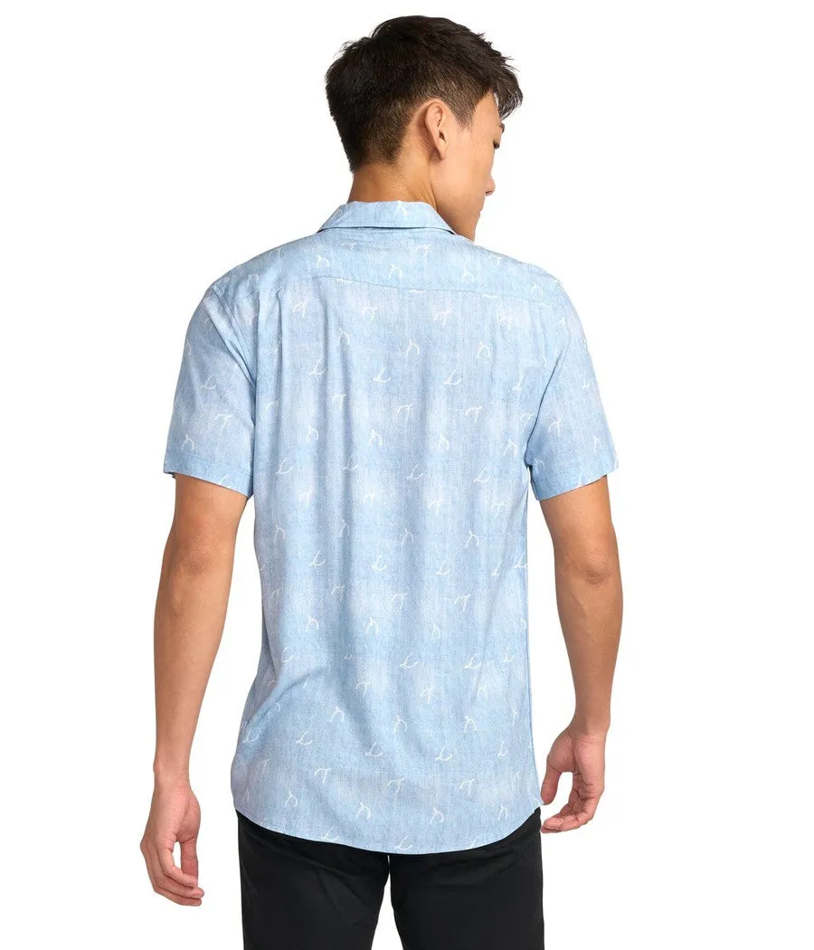 Men's Wishbone Thinking Button Down Shirt sold by Tipsy Elves product image thumbnail 3