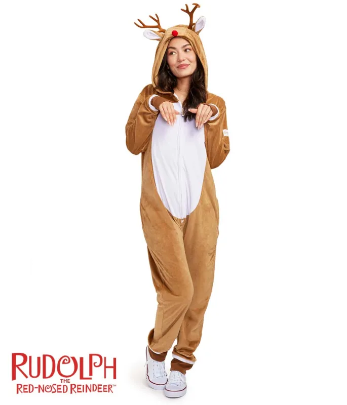 Women's Rudolph Jumpsuit sold by Tipsy Elves