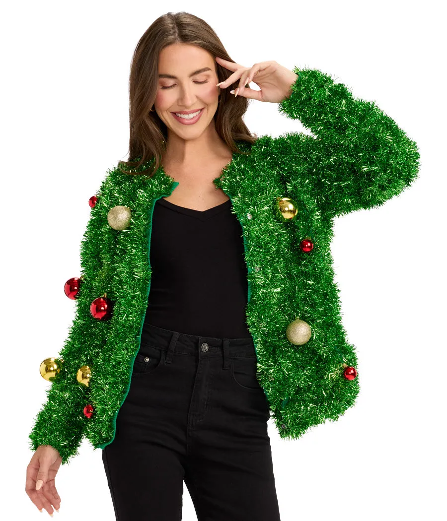 Women's Bristle Babe Ugly Christmas Cardigan Sweater sold by Tipsy Elves product image thumbnail 4