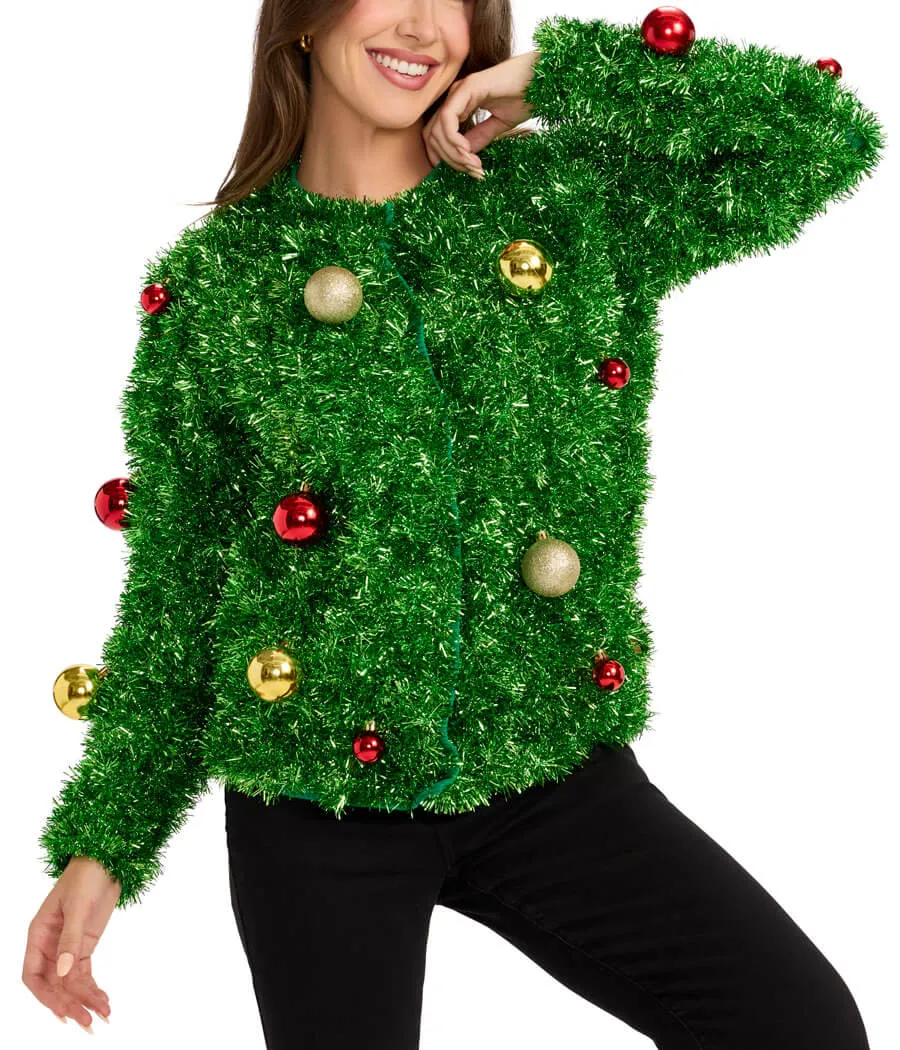 Women's Bristle Babe Ugly Christmas Cardigan Sweater sold by Tipsy Elves product image thumbnail 2