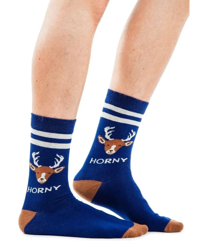 Men's Horny Socks (Fits Sizes 8-11M) sold by Tipsy Elves