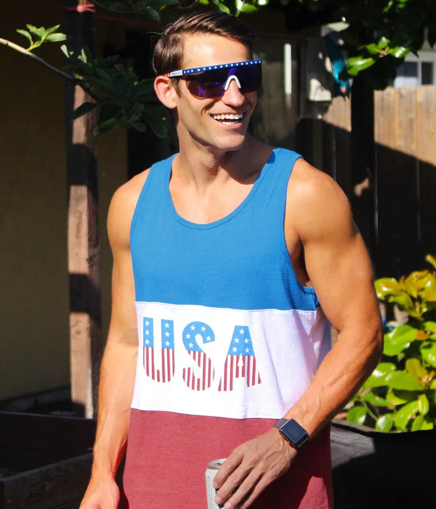 Men's Live Free USA Tank Top sold by Tipsy Elves product image thumbnail 2