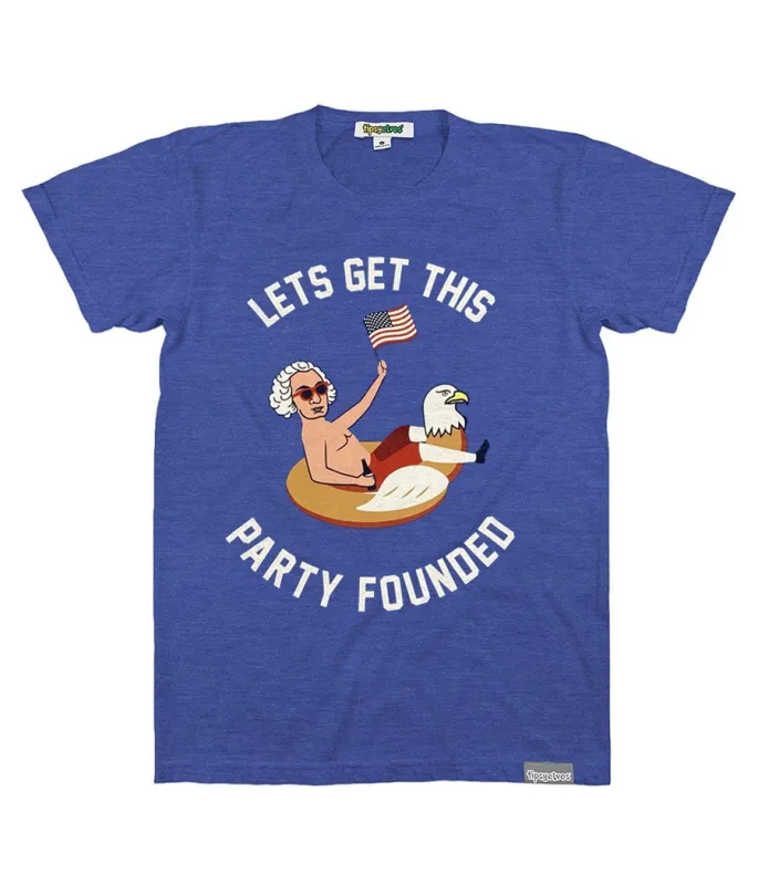 Men's Party Founded Tee sold by Tipsy Elves