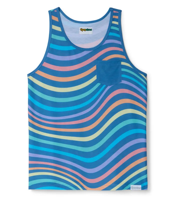 Wild Stripe Rainbow Tank Top sold by Tipsy Elves
