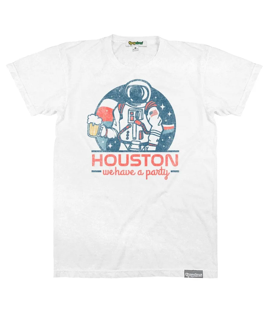Men's Houston We Have a Party Tee sold by Tipsy Elves