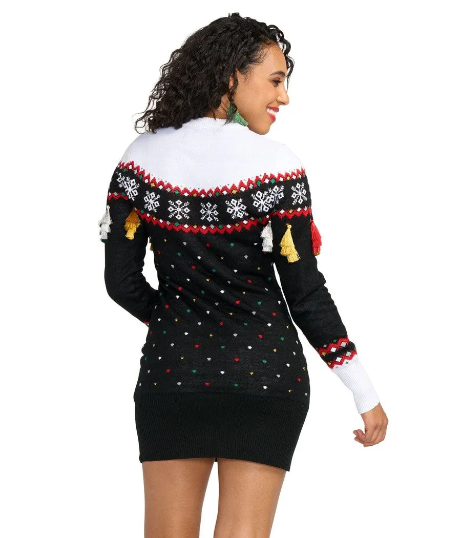 Women's Merry Christmas Tassel Sweater Dress sold by Tipsy Elves product image thumbnail 2