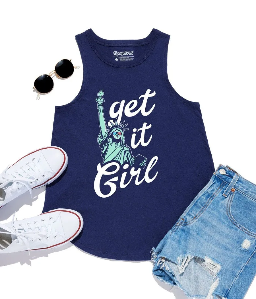 Women's Get It Girl Tank Top sold by Tipsy Elves product image thumbnail 2