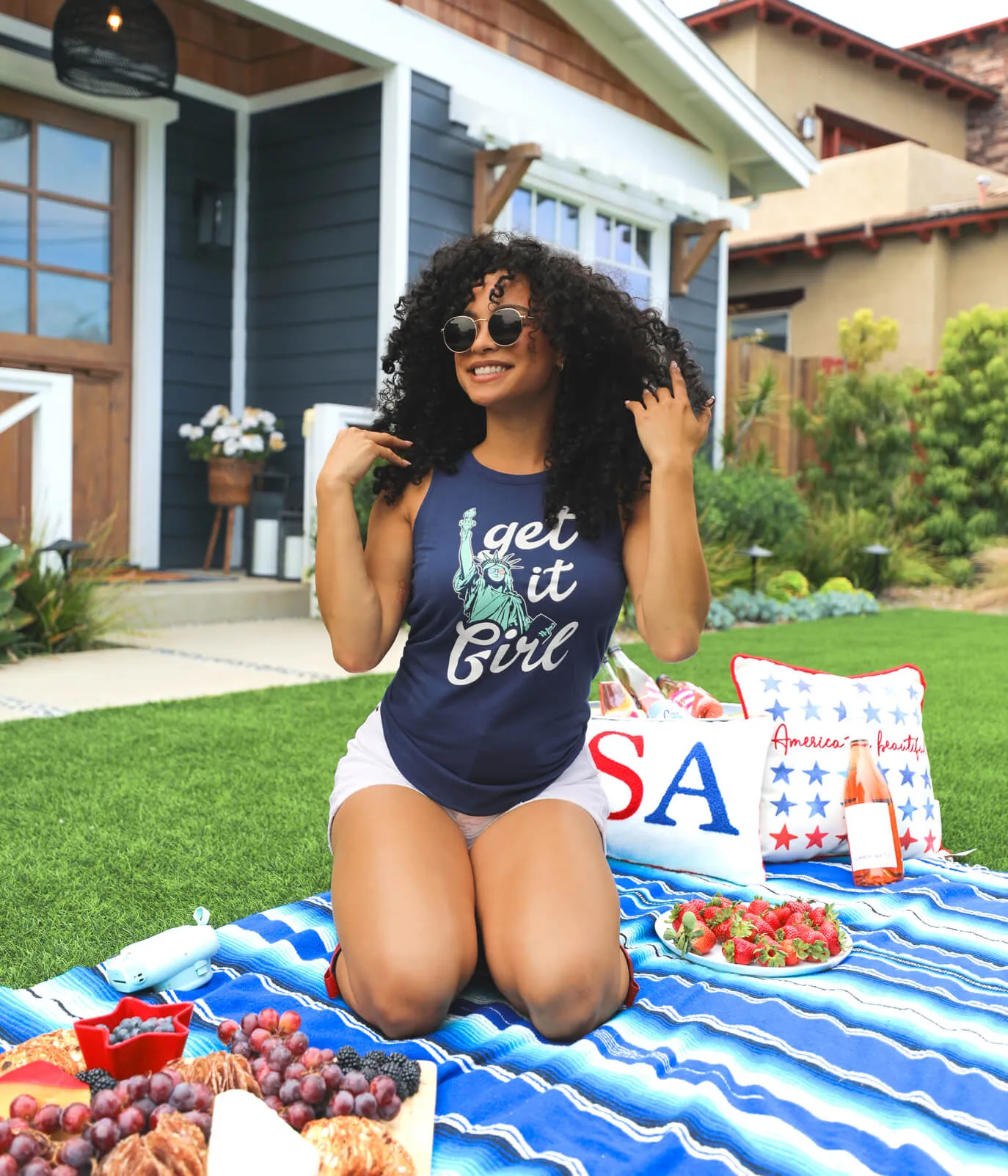 Women's Get It Girl Tank Top sold by Tipsy Elves