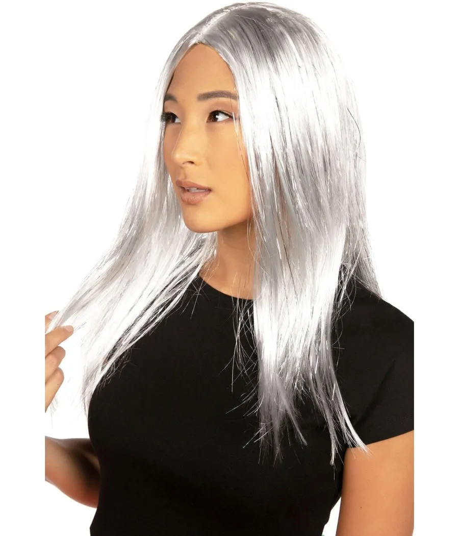 Silver Wig sold by Tipsy Elves product image thumbnail 2