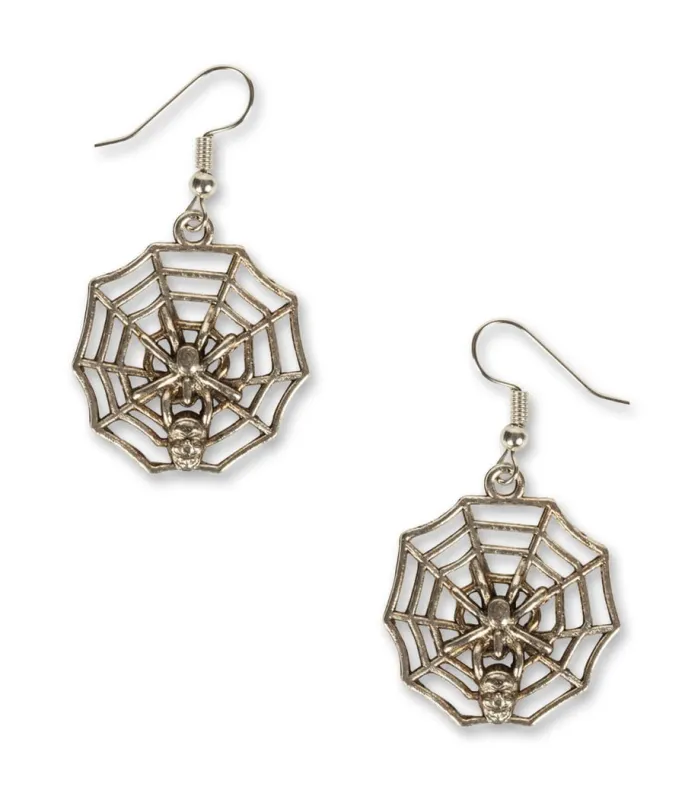 Spider Web Earrings sold by Tipsy Elves