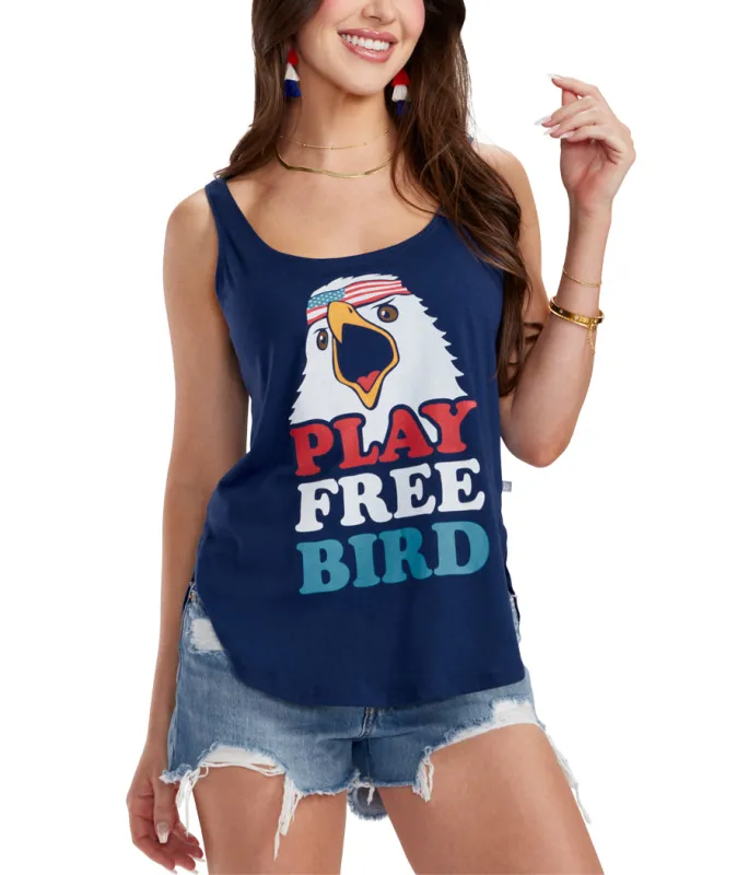Women's Play Free Bird Tank Top made by Tipsy Elves