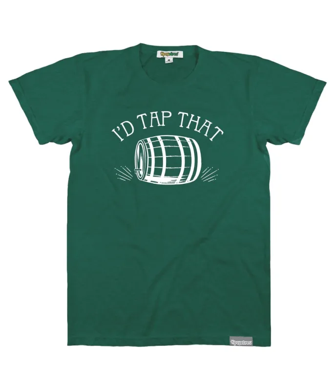 Men's I'd Tap That Keg Tee made by Tipsy Elves