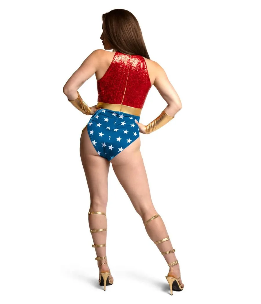 Women's Wonder Babe Bodysuit Costume sold by Tipsy Elves product image thumbnail 2