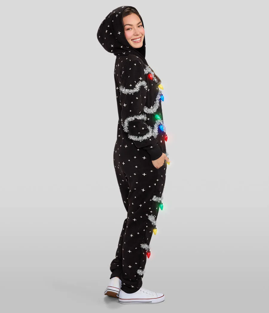 Women's Glow Getter Light Up Jumpsuit sold by Tipsy Elves product image thumbnail 3
