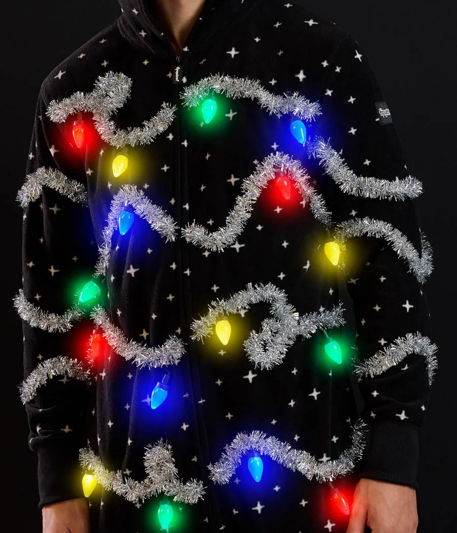 Men's Glow Getter Light Up Jumpsuit sold by Tipsy Elves product image thumbnail 3