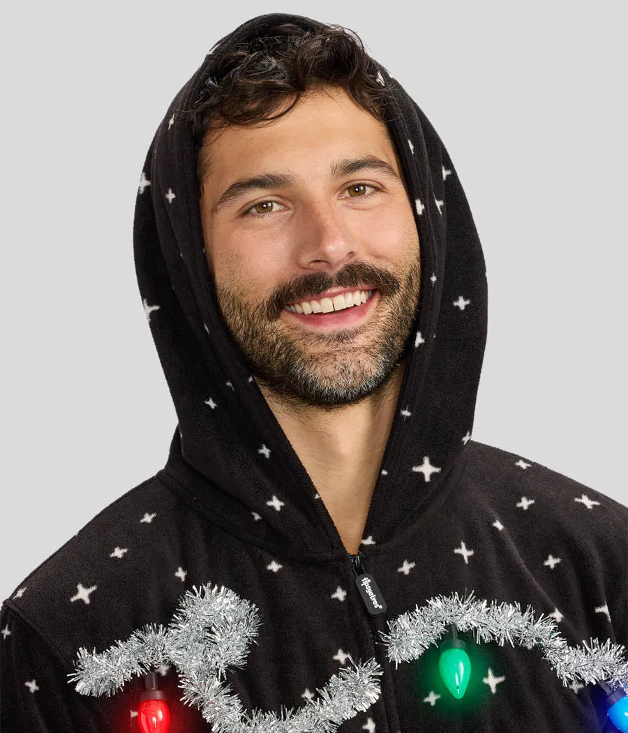 Men's Glow Getter Light Up Jumpsuit sold by Tipsy Elves product image thumbnail 5