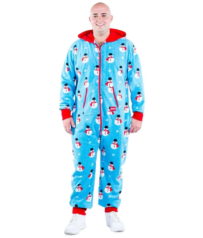 Men's Snowman is an Island Big and Tall Jumpsuit sold by Tipsy Elves