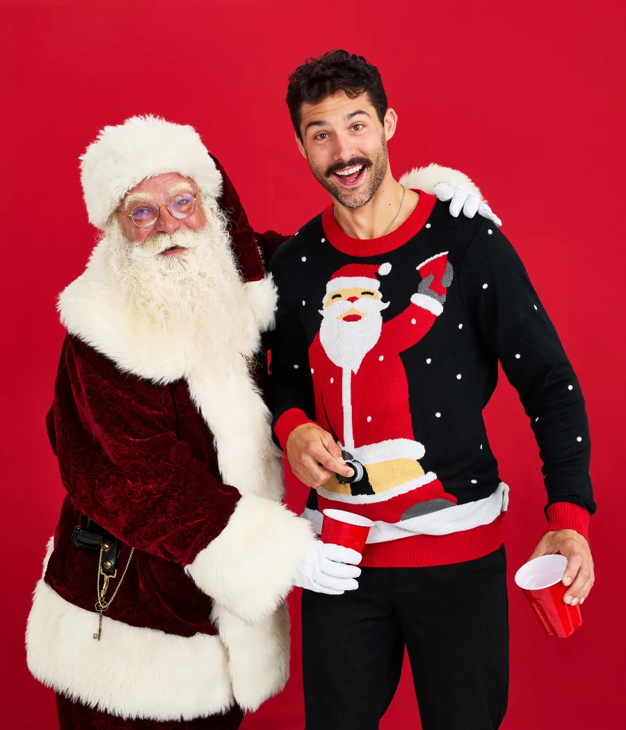 Men's Jolly Juice Dispenser Ugly Christmas Sweater sold by Tipsy Elves product image thumbnail 4