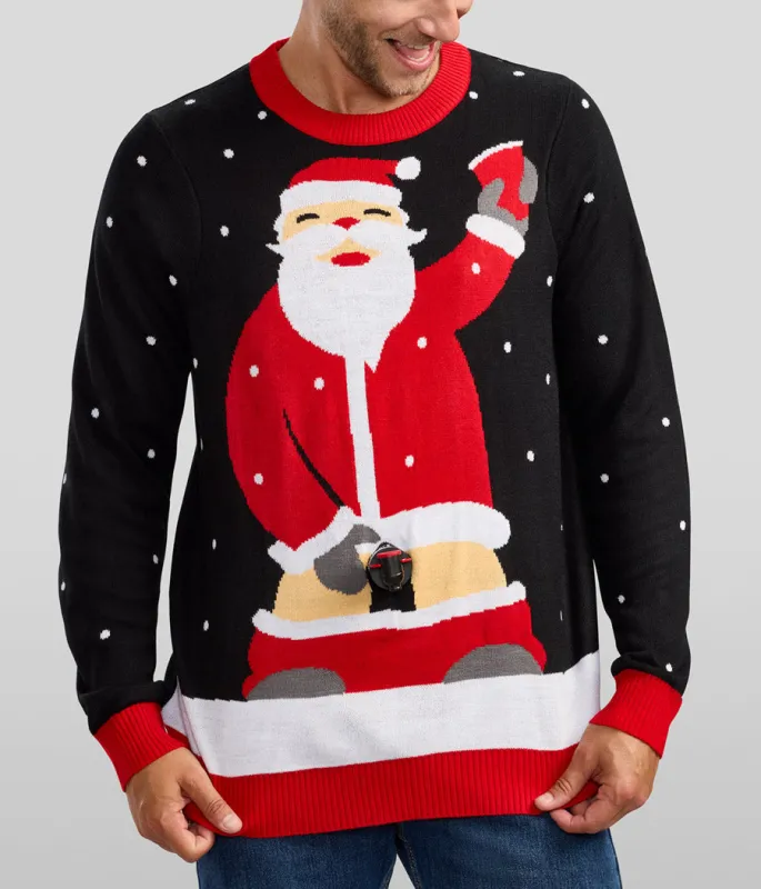 Men's Jolly Juice Dispenser Ugly Christmas Sweater made by Tipsy Elves