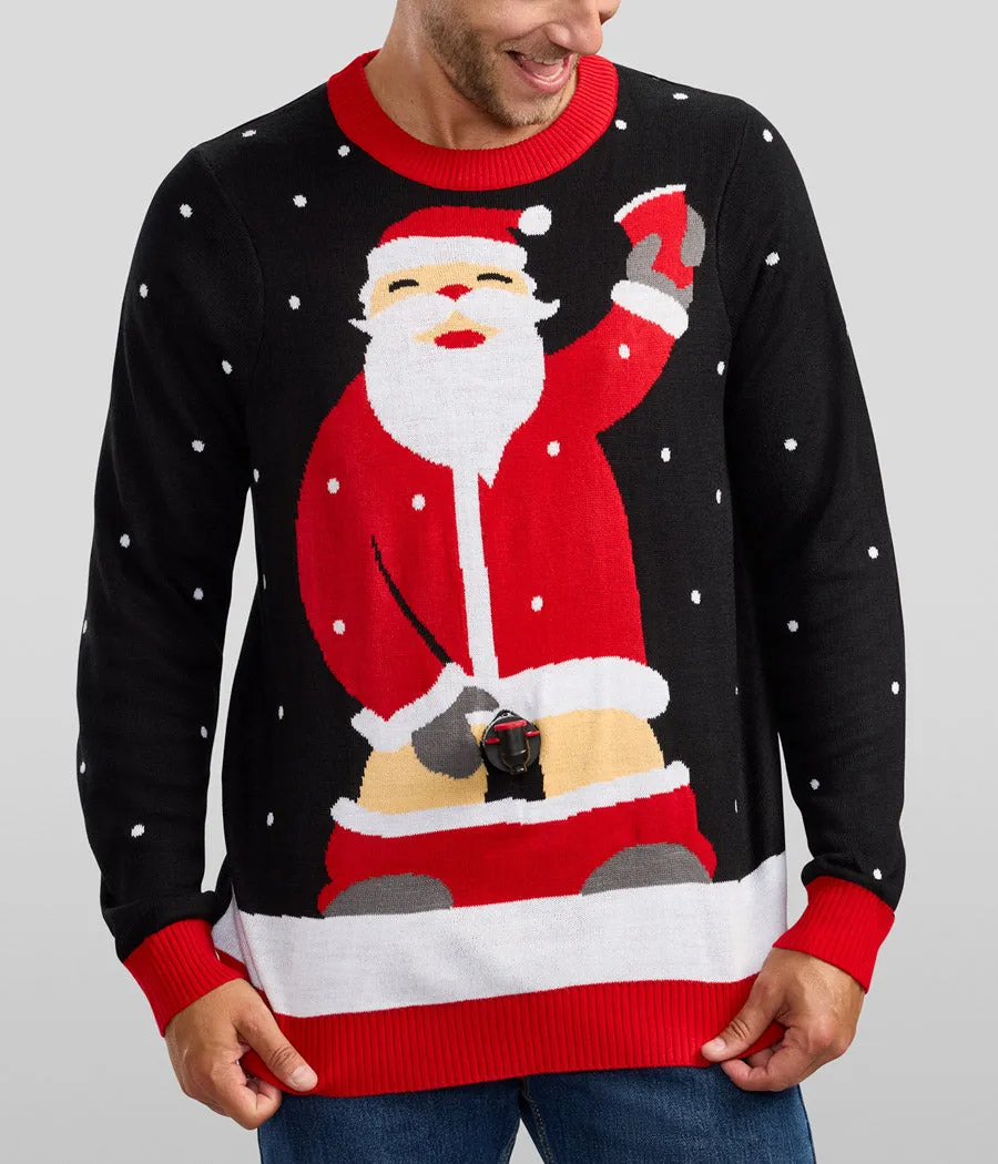 Men's Jolly Juice Dispenser Ugly Christmas Sweater sold by Tipsy Elves