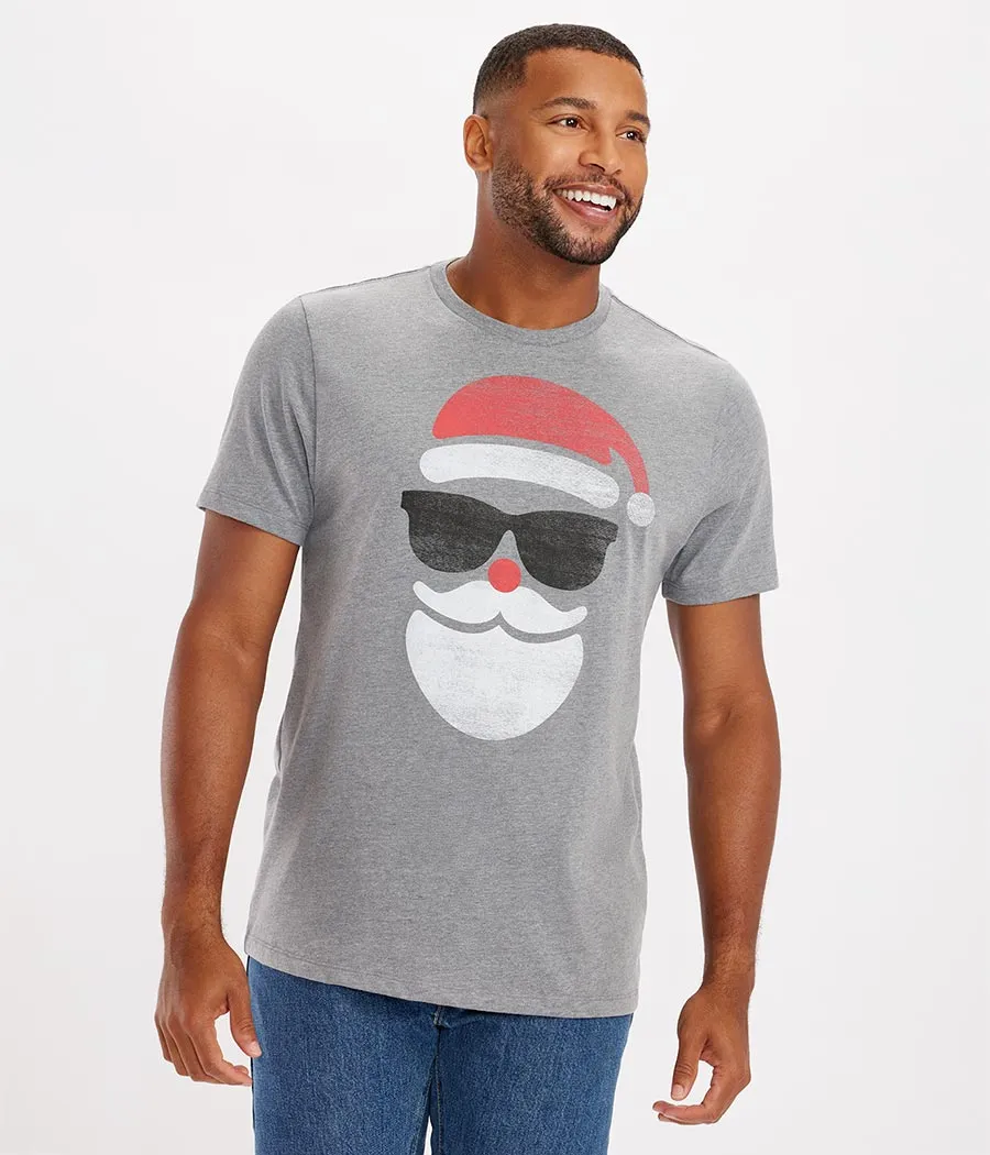 Men's Shady Santa Tee sold by Tipsy Elves