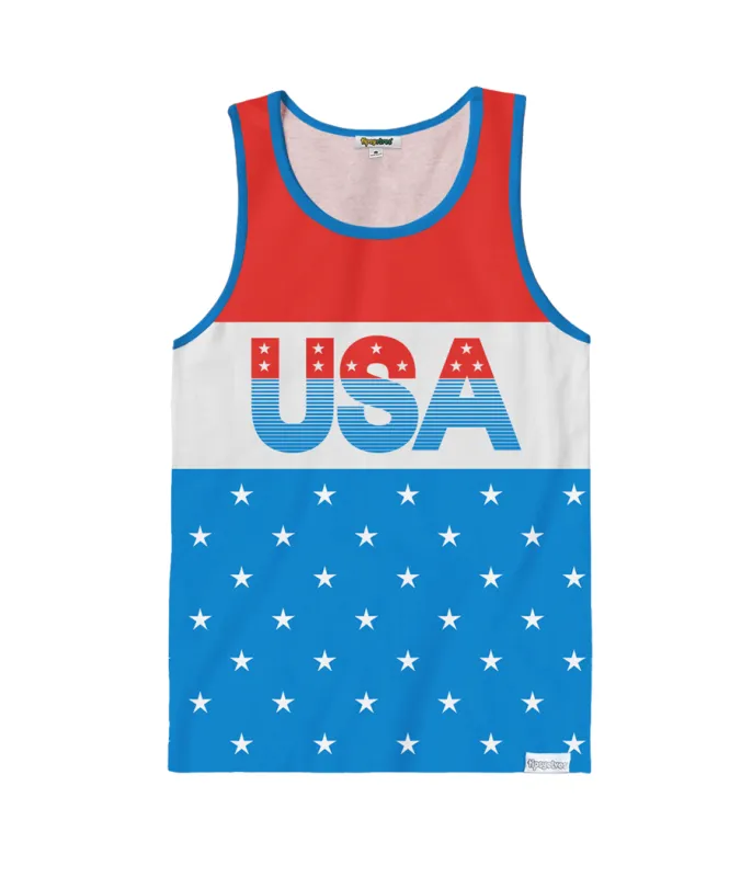 Men's Retro Republic Tank Top sold by Tipsy Elves