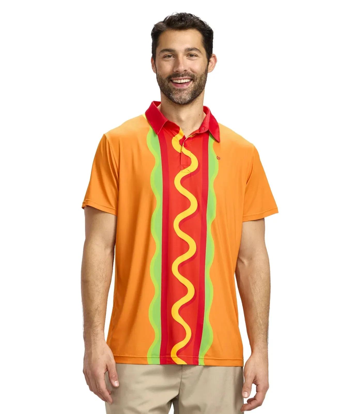 Men's Hot Dogger Golf Polo sold by Tipsy Elves
