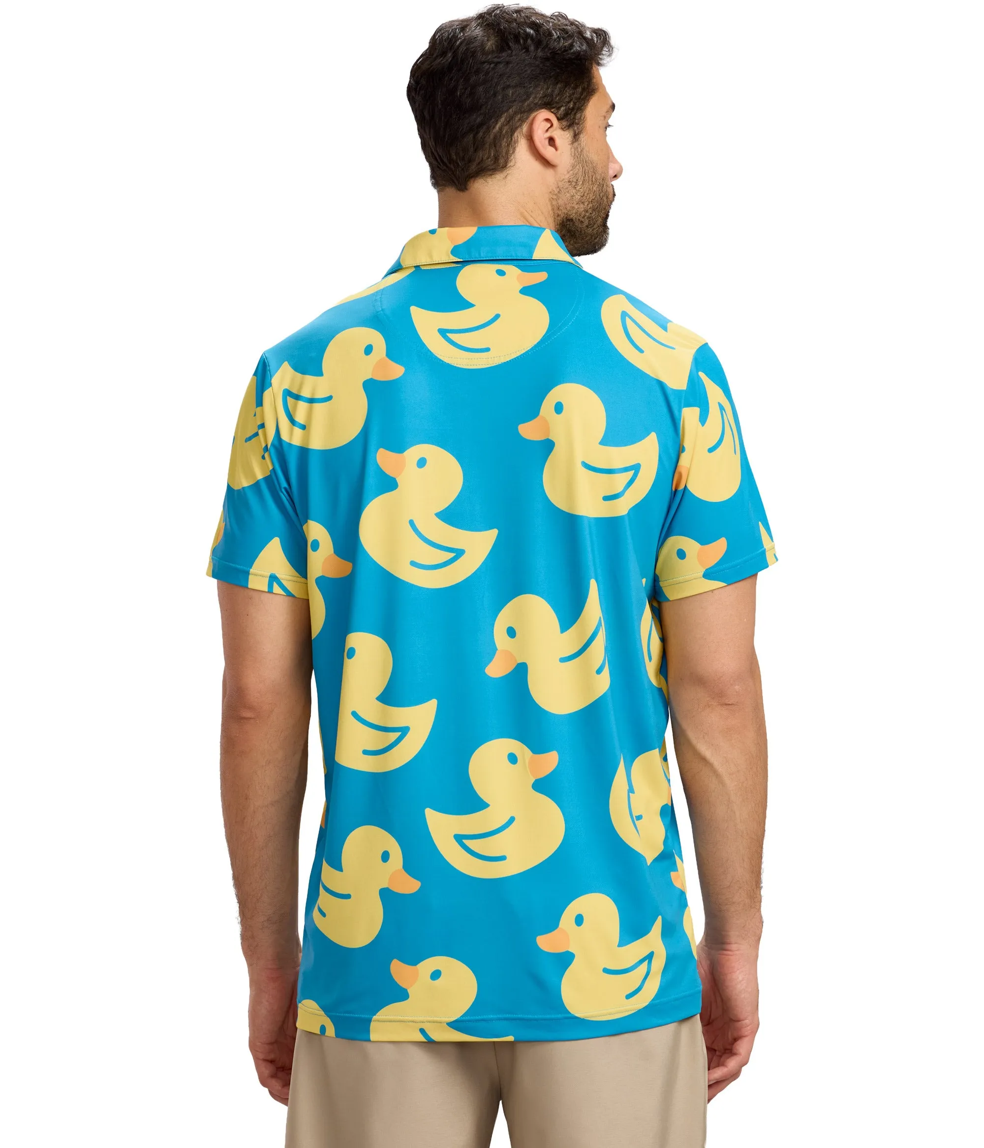 Men's Duckin' Around Golf Polo sold by Tipsy Elves product image thumbnail 2