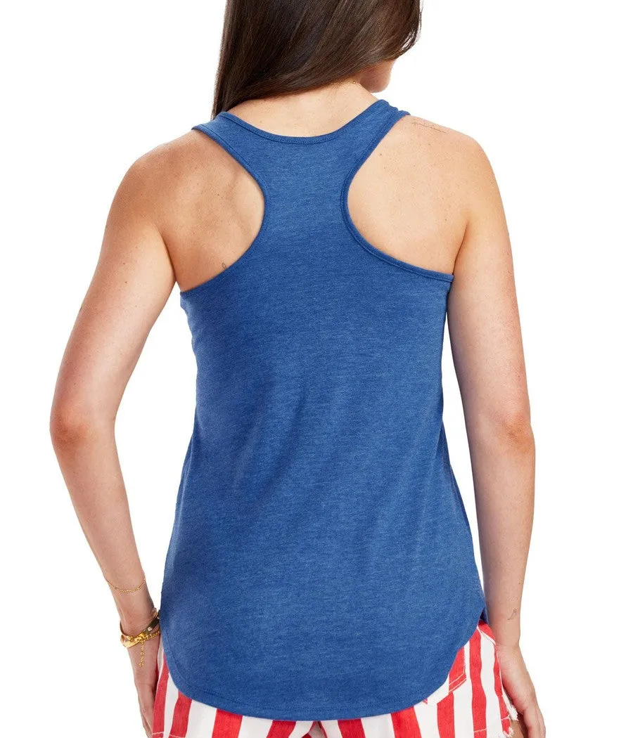 Women's Blue Meowica Tank Top sold by Tipsy Elves product image thumbnail 3