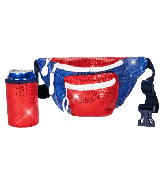 Rockets Red Glam Fanny Pack made by Tipsy Elves