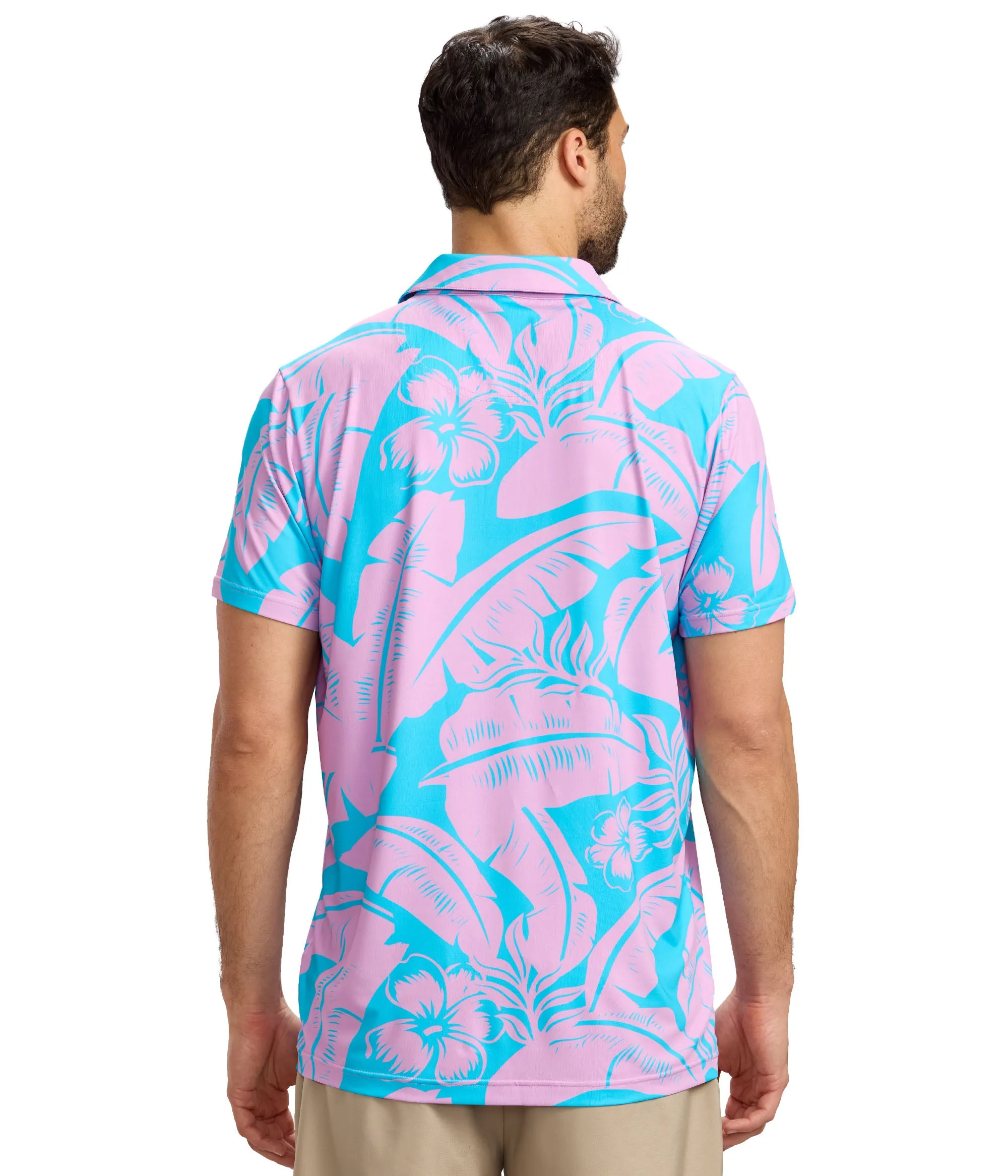Men's Tropical Tee Time Golf Polo sold by Tipsy Elves product image thumbnail 3