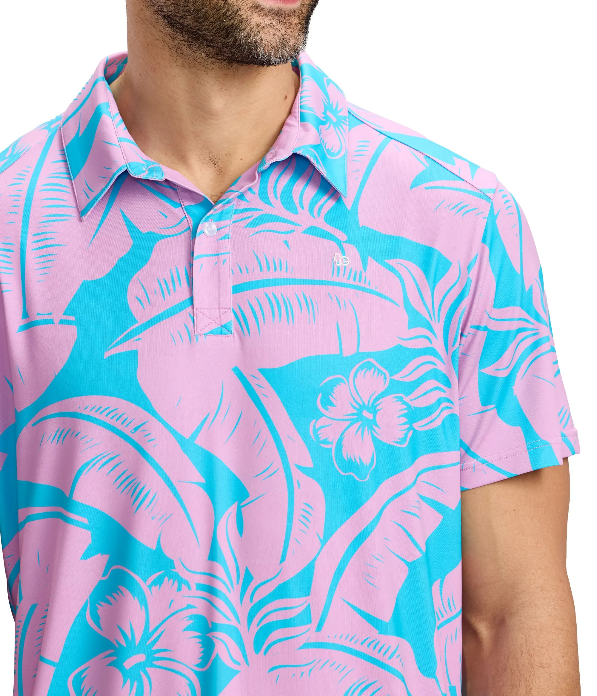 Men's Tropical Tee Time Golf Polo sold by Tipsy Elves product image thumbnail 5
