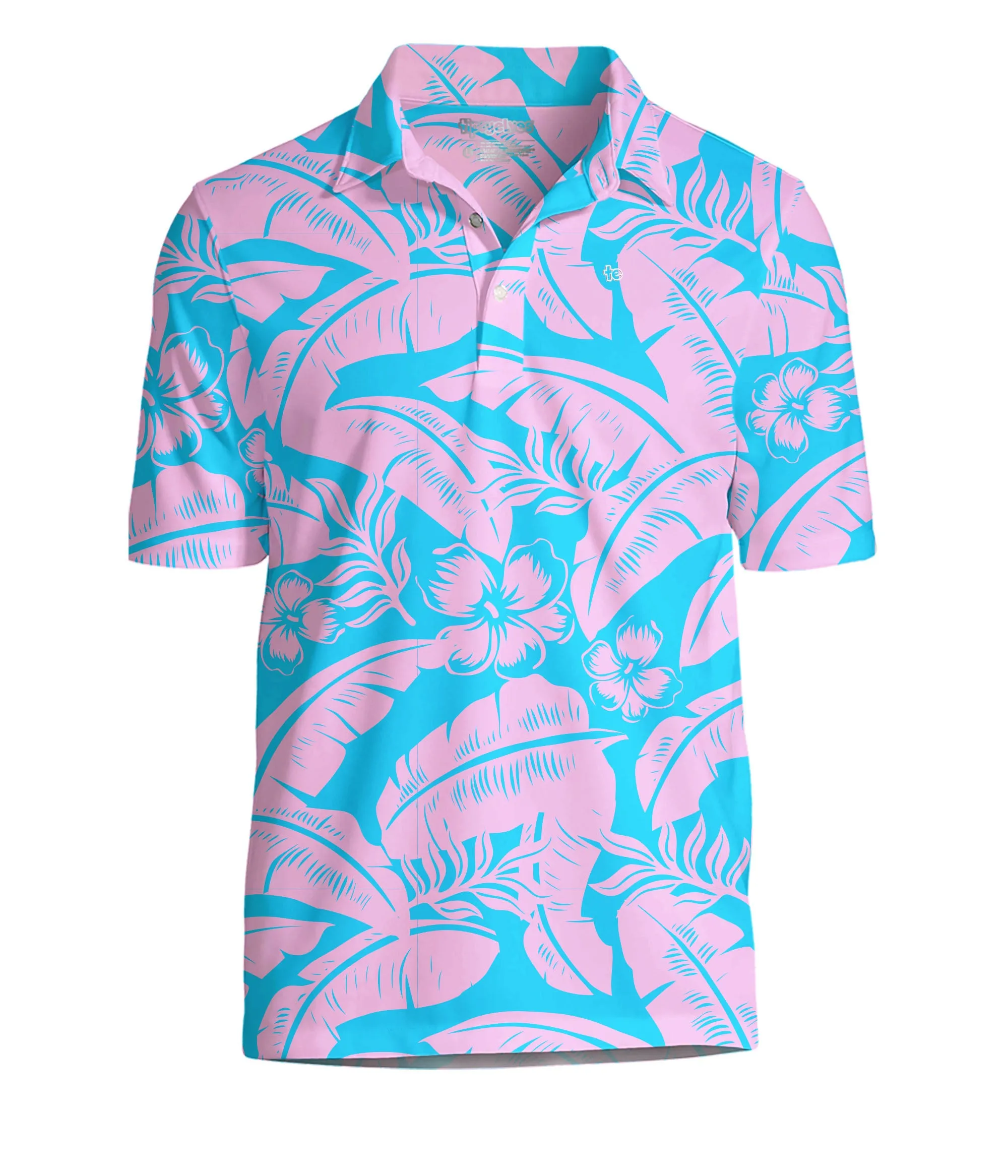 Men's Tropical Tee Time Golf Polo sold by Tipsy Elves product image thumbnail 2