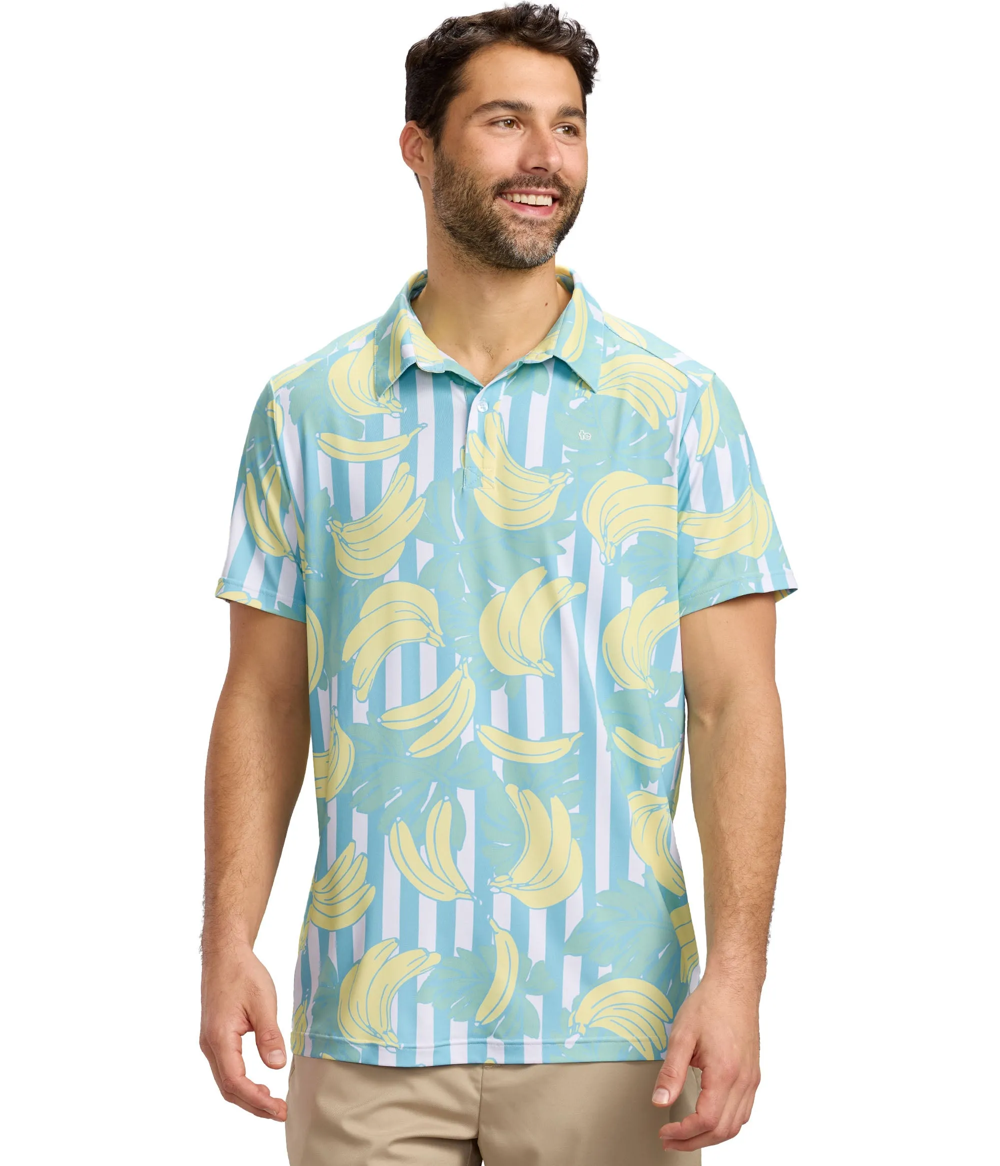 Men's Banana Breeze Golf Polo sold by Tipsy Elves