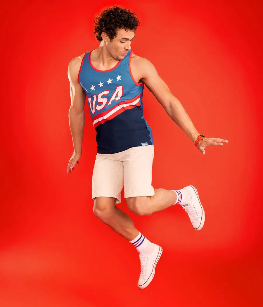 Men's USA Slam Dunk Tank Top sold by Tipsy Elves product image thumbnail 5