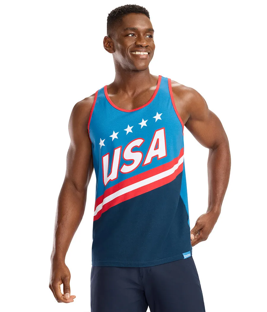 Men's USA Slam Dunk Tank Top sold by Tipsy Elves product image thumbnail 3