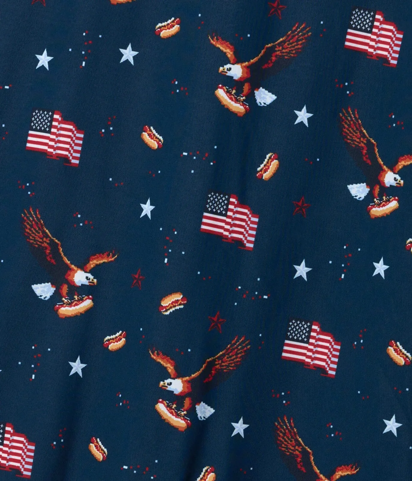Men's 8-Bit Eagle Performance Polo sold by Tipsy Elves product image thumbnail 4