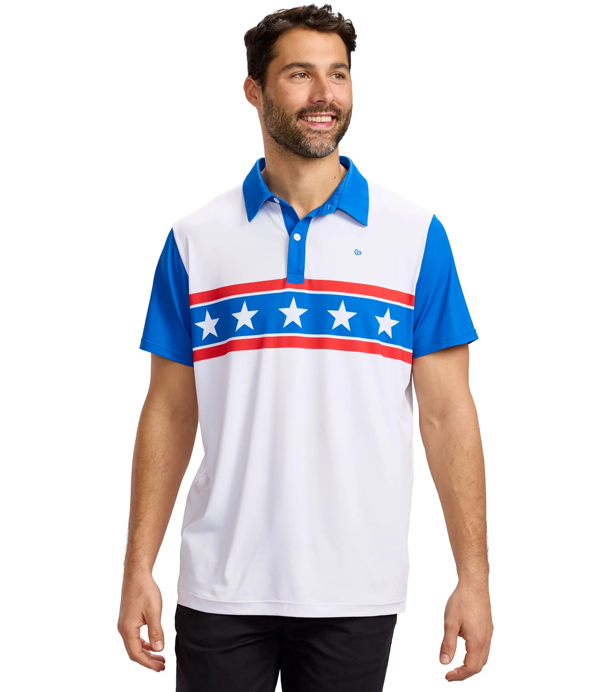Men's American Daredevil Golf Polo sold by Tipsy Elves product image thumbnail 4