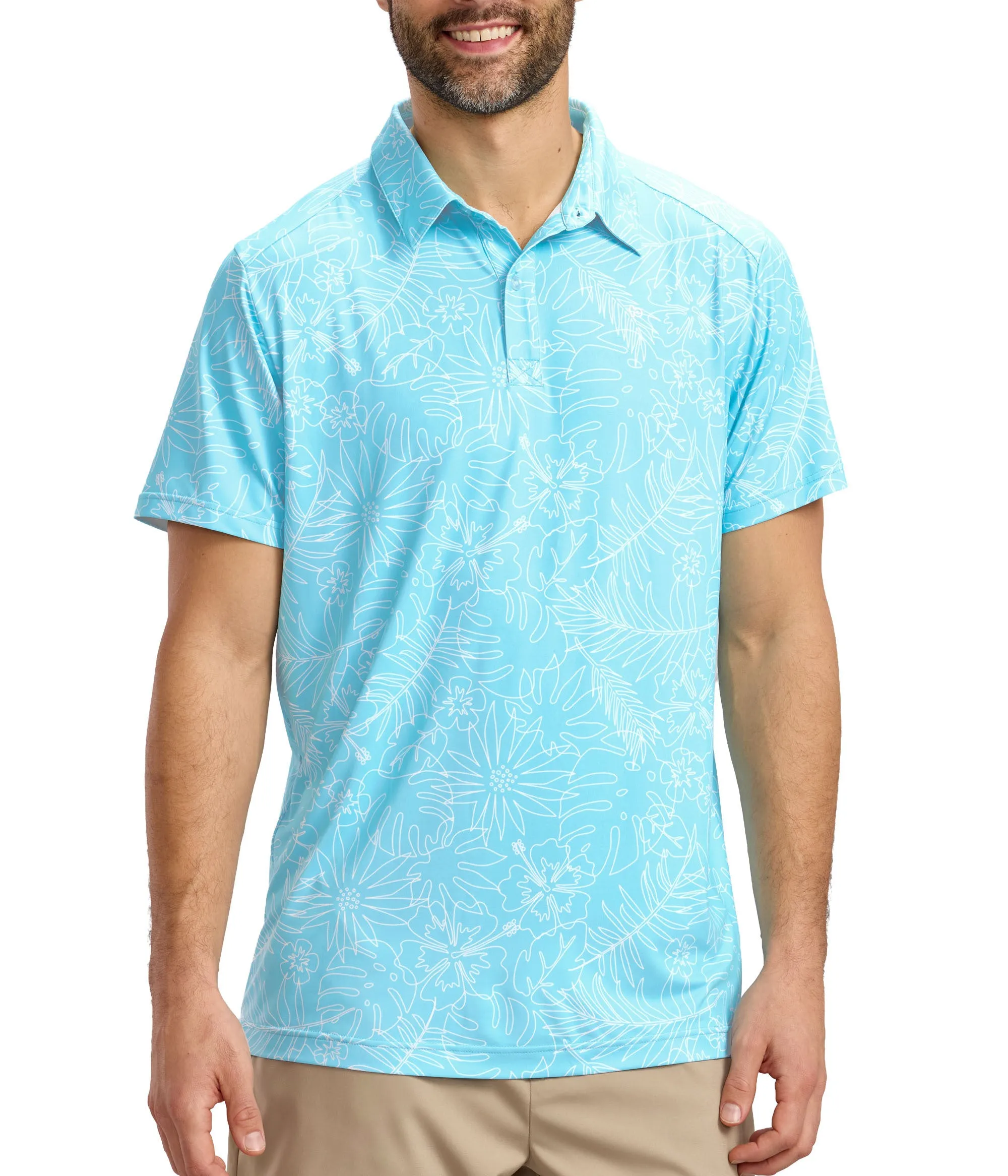 Men's Birdie Paradise Golf Polo sold by Tipsy Elves product image thumbnail 3