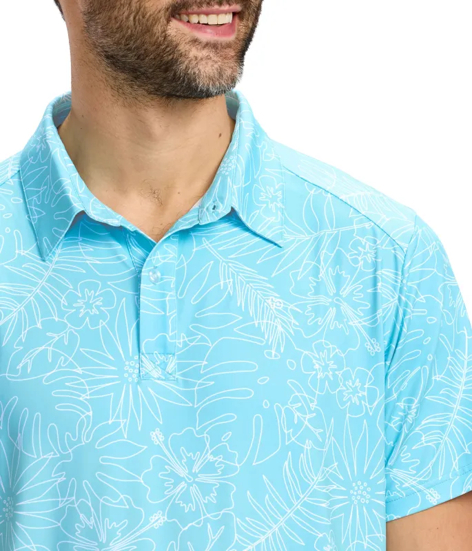 Men's Birdie Paradise Golf Polo made by Tipsy Elves