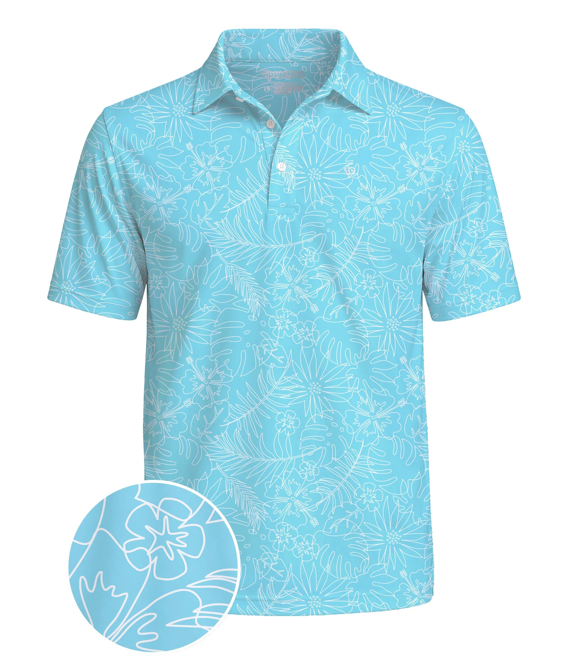 Men's Birdie Paradise Golf Polo sold by Tipsy Elves product image thumbnail 2