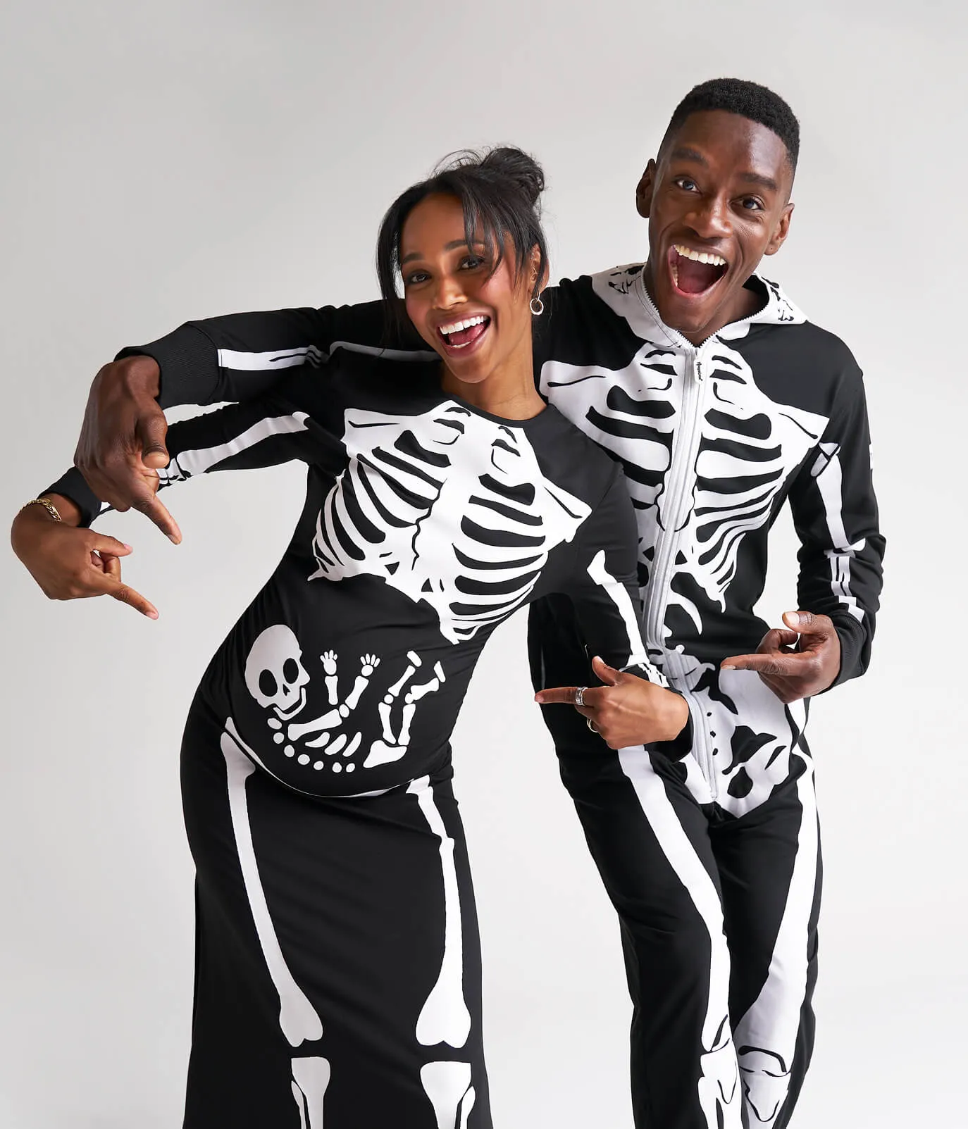 Maternity Skeleton Couples Costumes sold by Tipsy Elves product image thumbnail 2