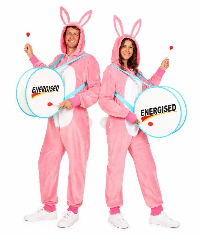 Matching Energetic Bunny Couples Costumes made by Tipsy Elves
